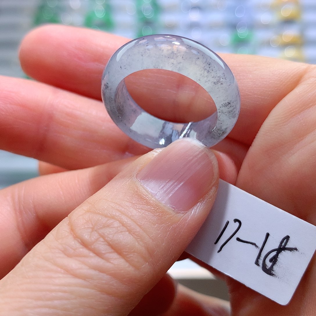 翡翠戒指未镶嵌17-18号