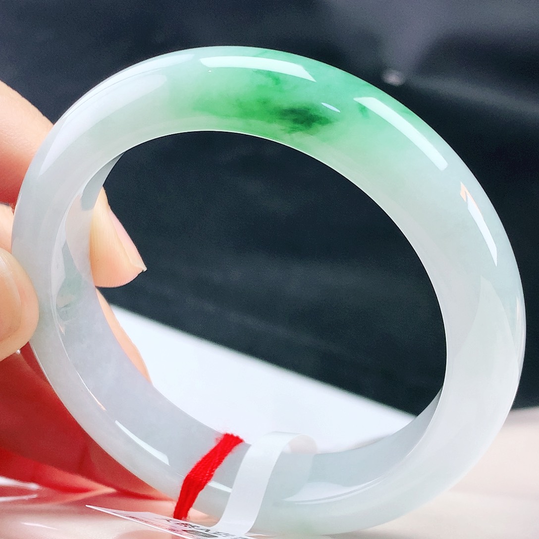 未镶嵌手镯翡翠54圈