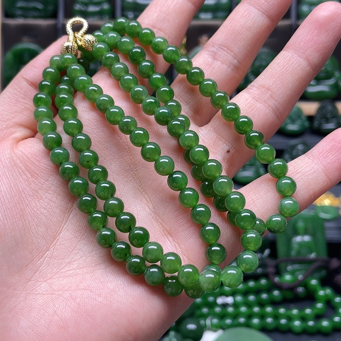 和田玉链子未镶嵌无**心