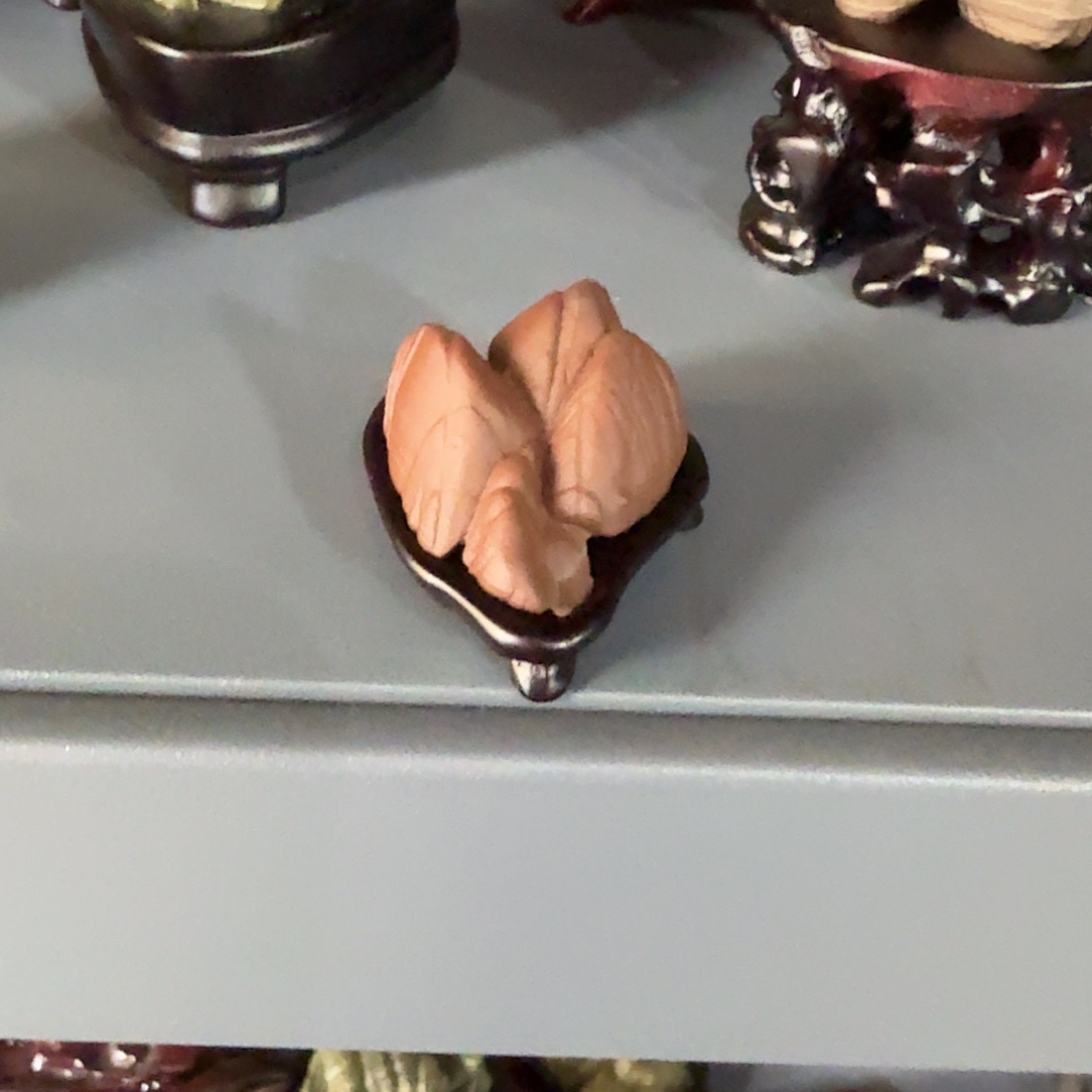 西***斋不锈钢松花石小摆件003