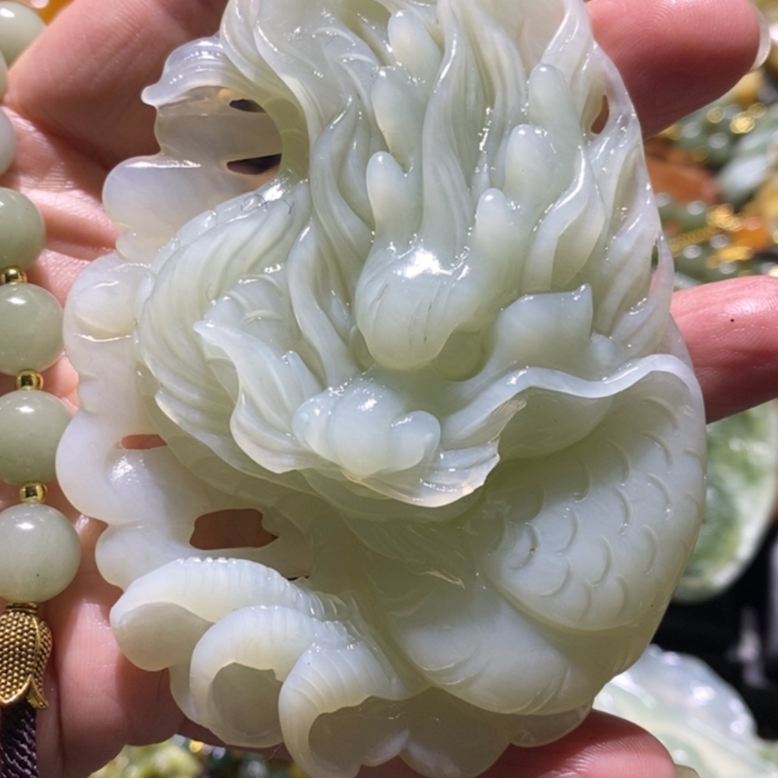 【闪购商品】岫玉毛衣链未镶嵌