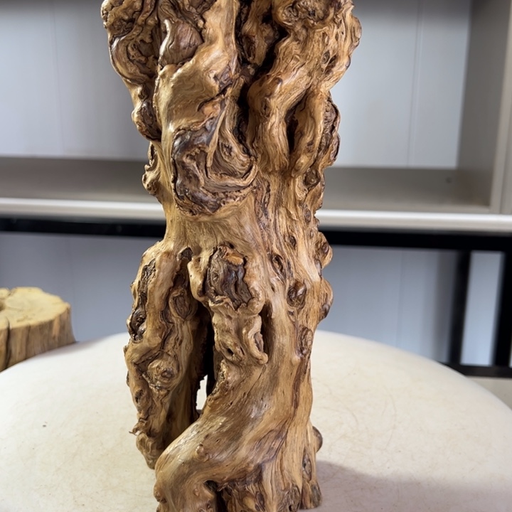 木石榴木榴疤柱子摆件