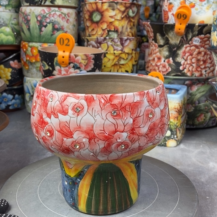 红陶景德镇艺术手绘作品