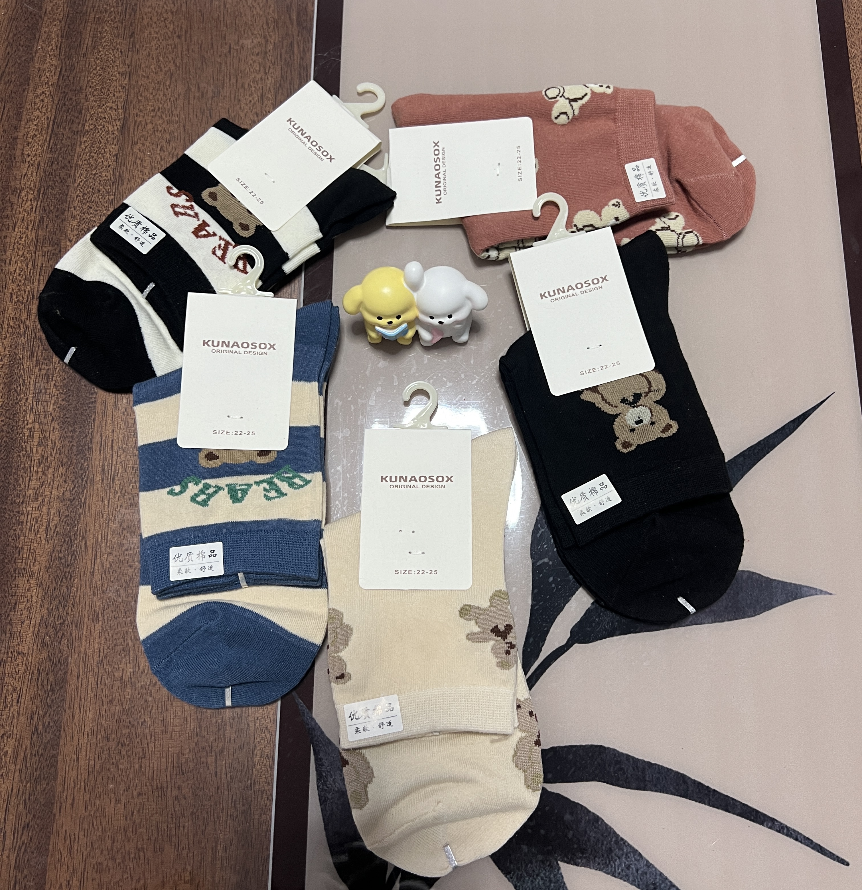 卡通小熊中通棉袜舒适商超品质