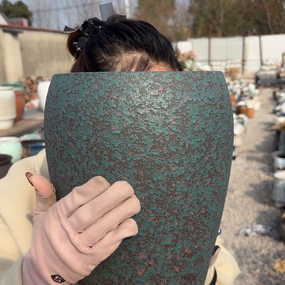 口径20.5高度28一个明国绿蛋壳