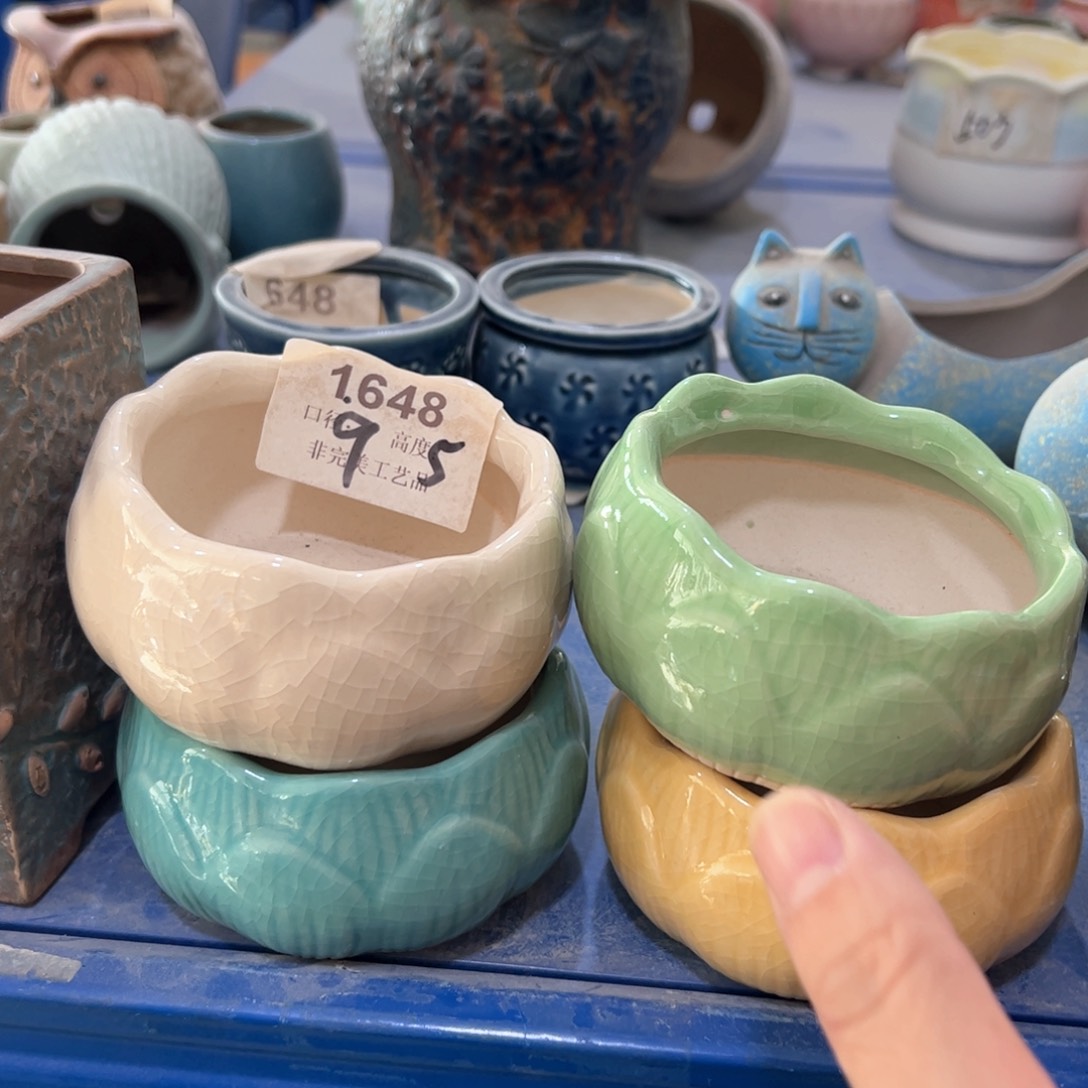 陶瓷多肉小花盆@@1648