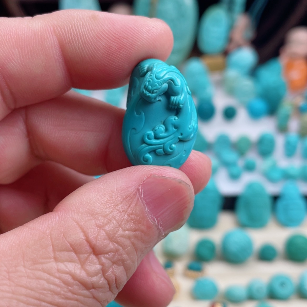 【闪购商品】绿松石吊坠(不含链)未镶嵌