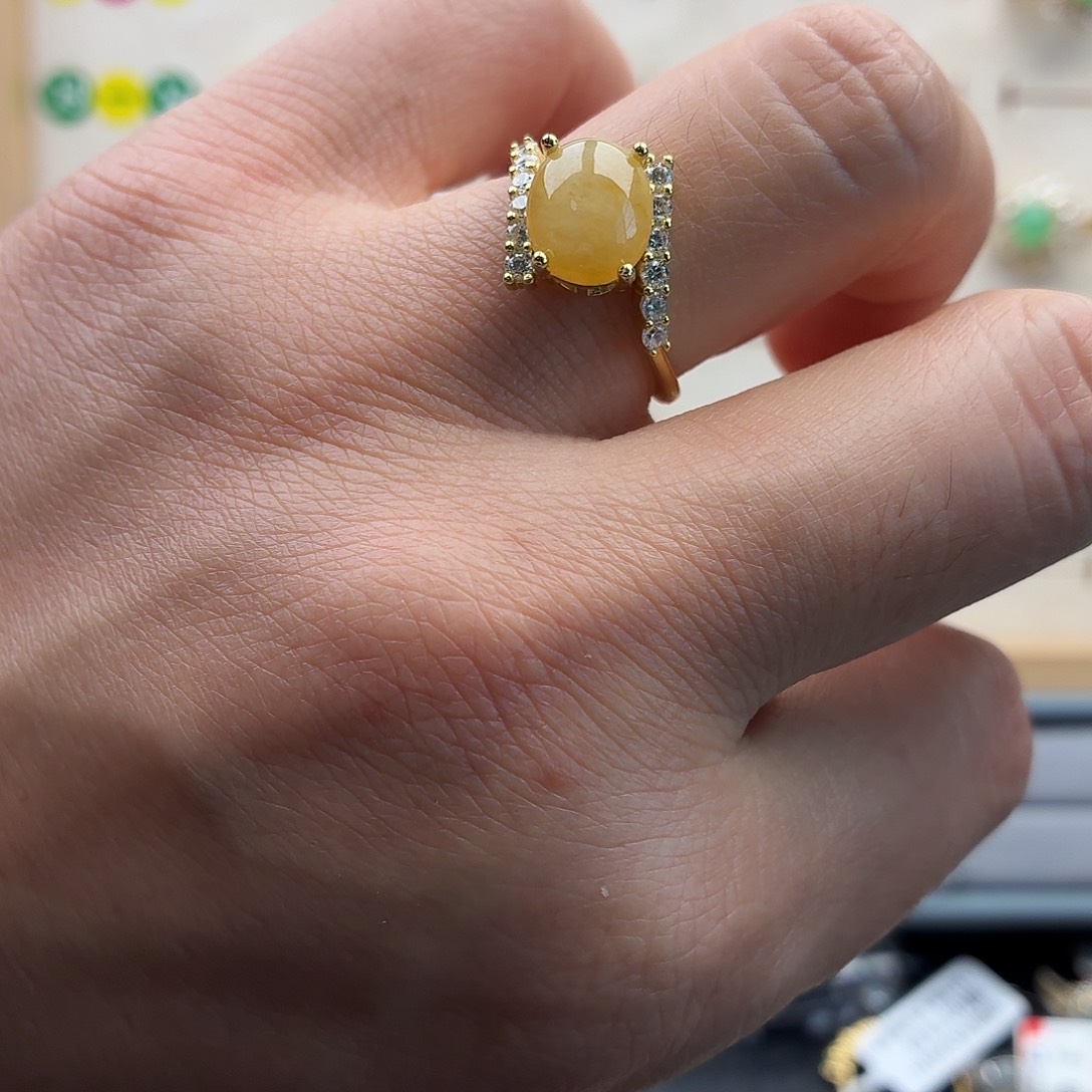 翡翠未镶嵌戒指天然缅甸翡翠A货