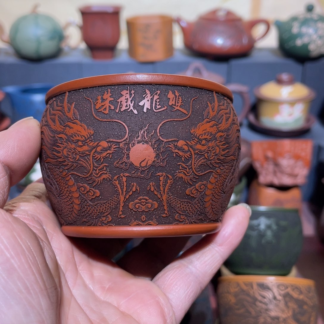 原矿紫砂手工主人杯