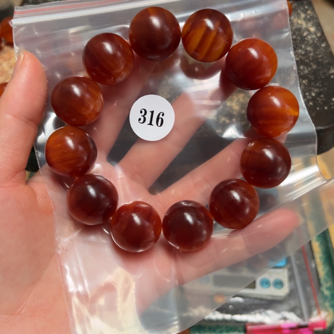 松木（琥珀木）手串/手链董**～316树根2.1包浆