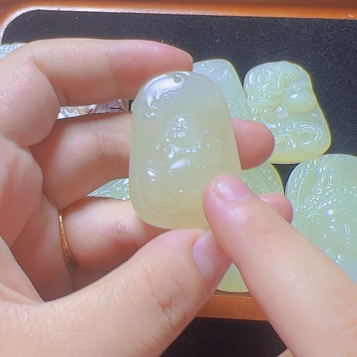 挂件玛瑙/玉髓合金佛牌，佛牌，佛牌