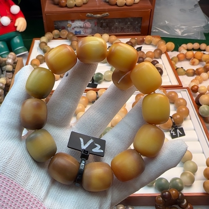 菩提根/象牙果手串卡21年糕干磨微瑕2