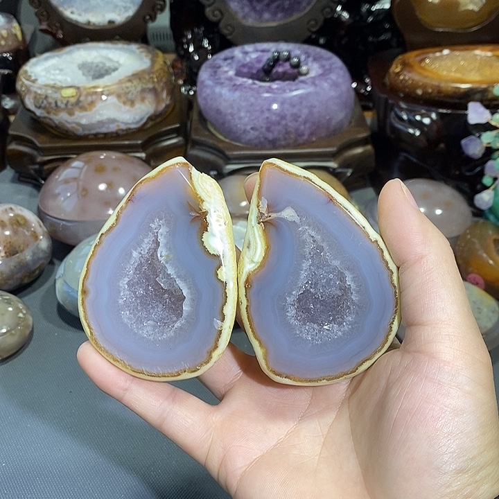 摆件未镶嵌紫晶聚宝盆