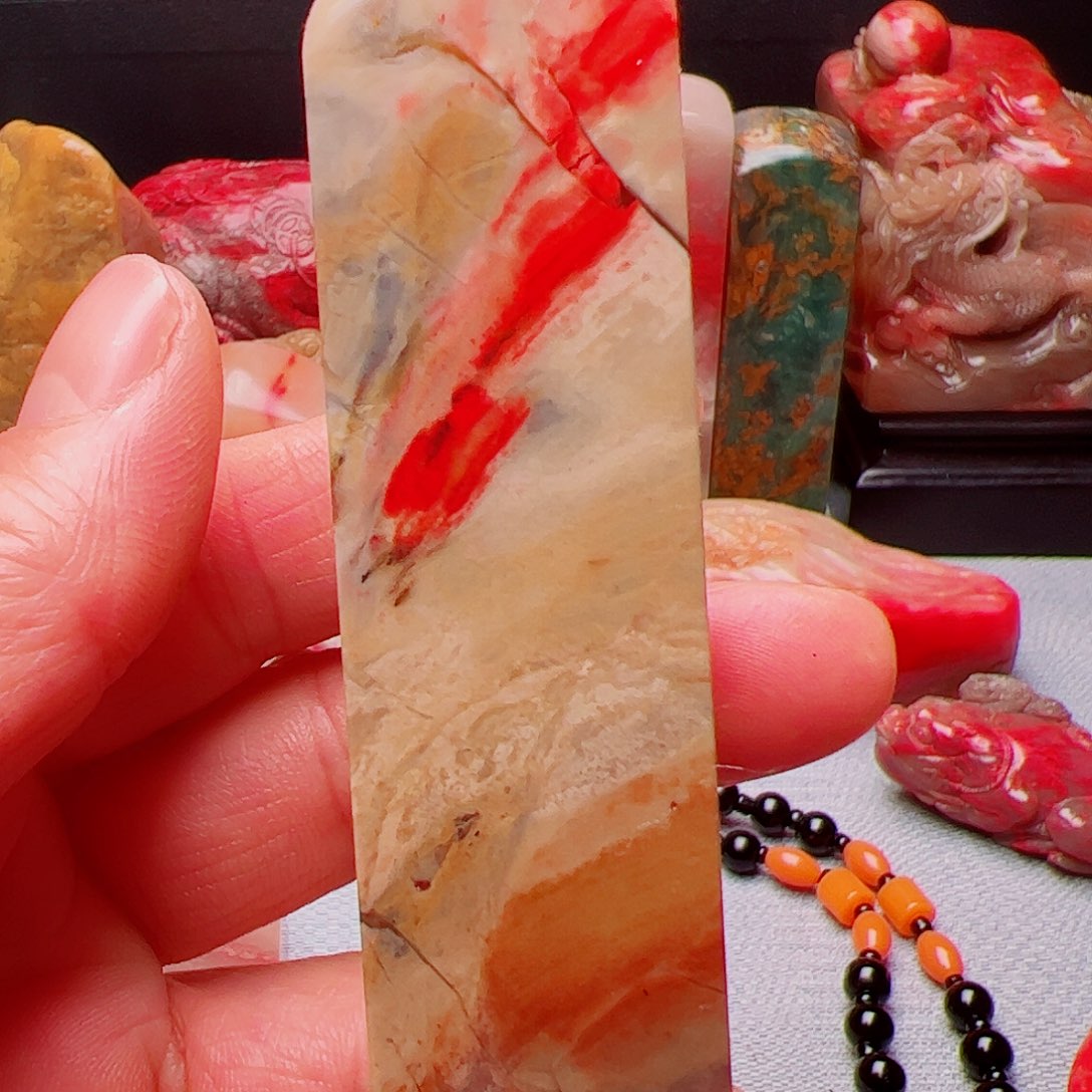 昌化石昌化鸡血石印章