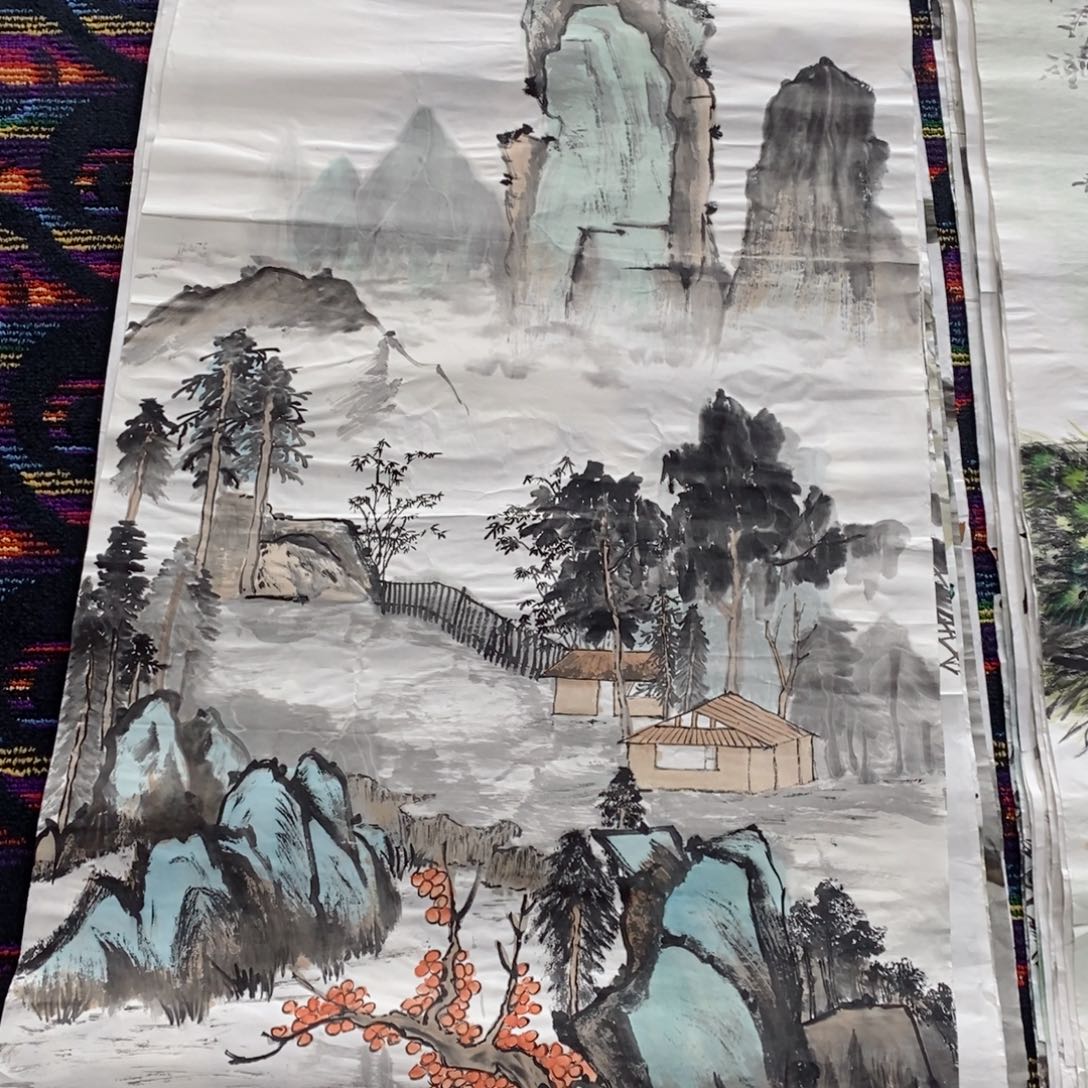 国画国画花鸟四尺138*68    琪