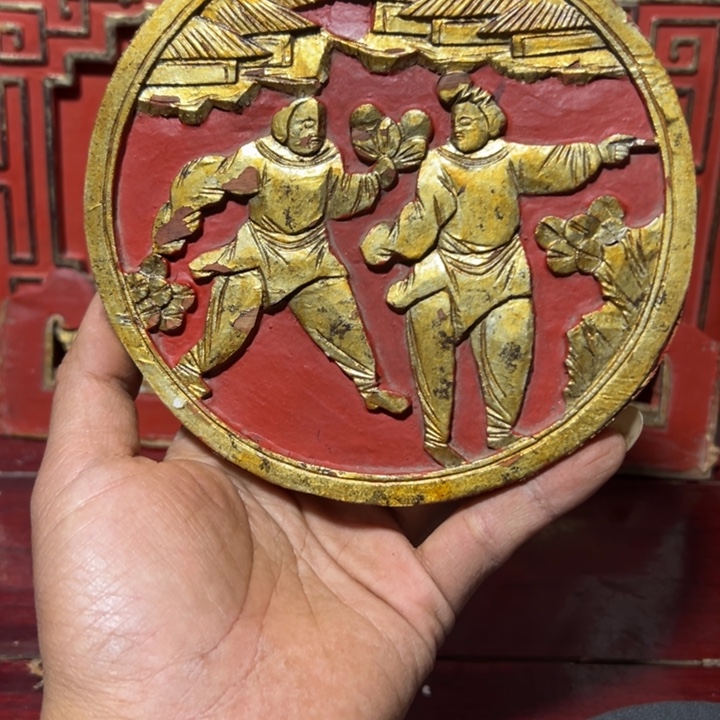 蒲***光木木雕工艺品摆件