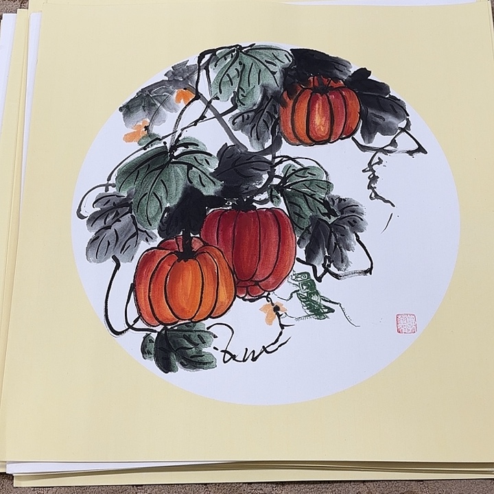 国画花鸟的翅膀和羽毛