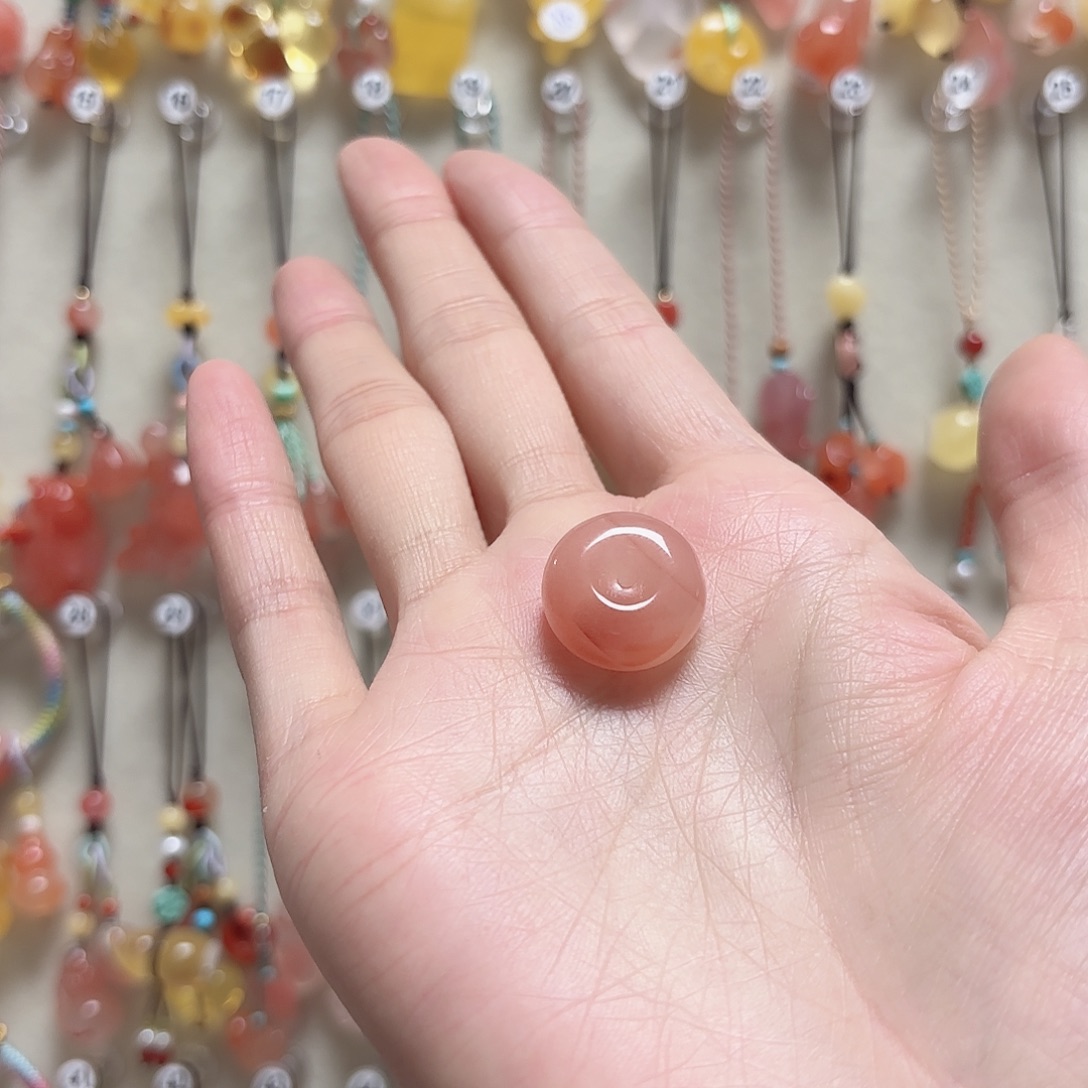 银***线南红玛瑙未镶嵌吊坠(赠链)