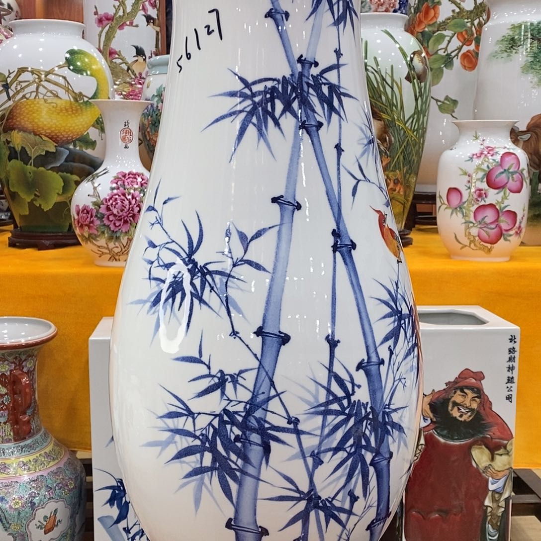 摆件玉**风景德镇陶瓷福筒