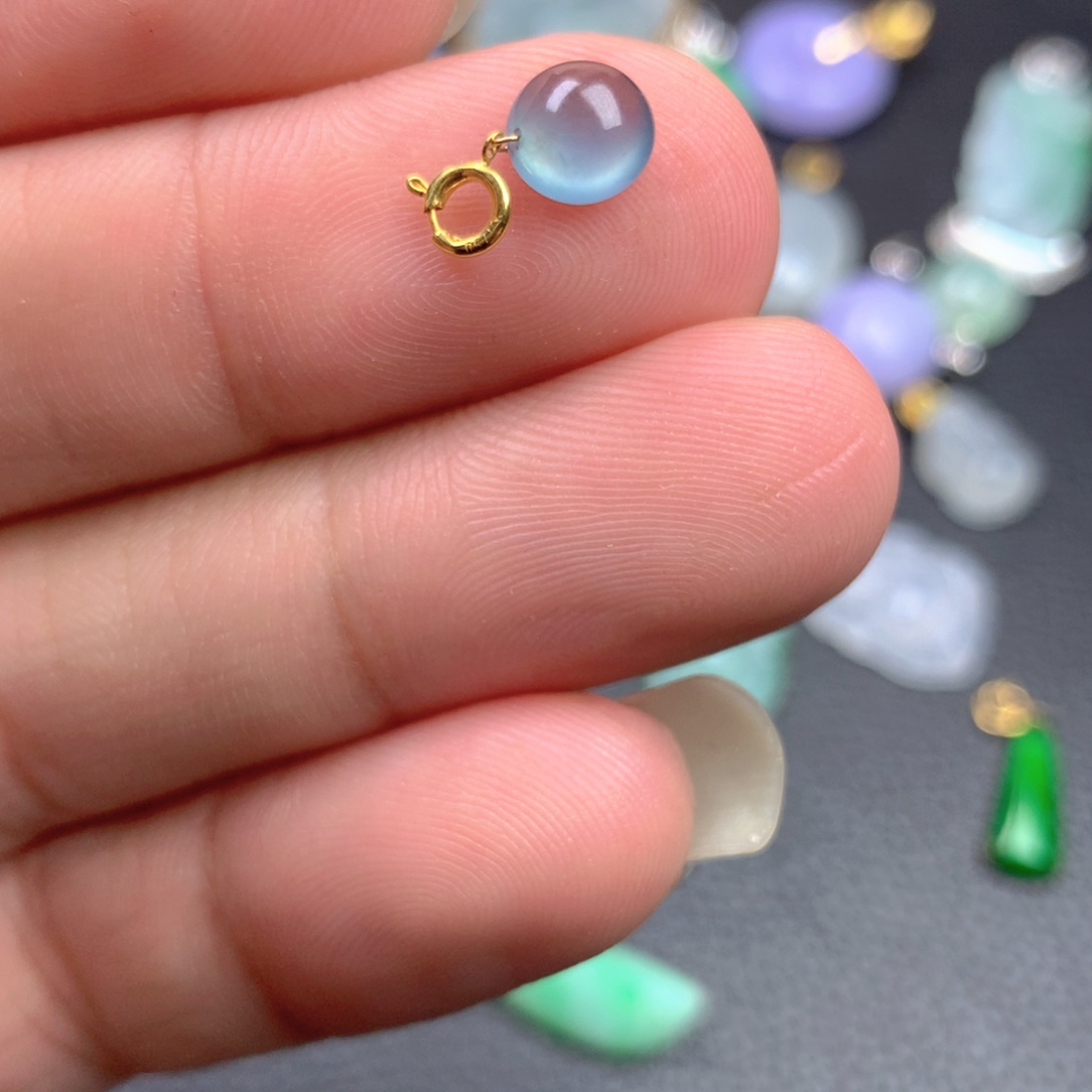 【闪购商品】翡翠18K金镶嵌颈饰翡翠