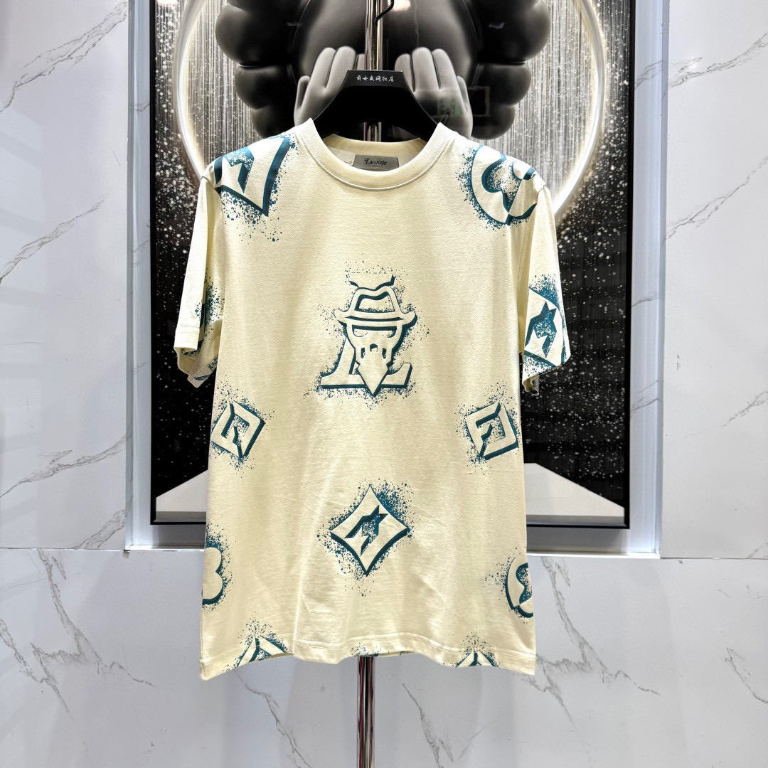 阔【爷短袖】新款潮流休闲时尚男士半袖圆领春夏季宽松6026（两个色）