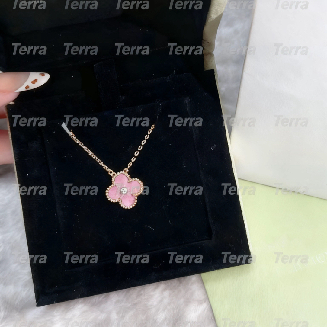 合金项链 【热卖】四叶草项链法式气质珠宝饰品轻奢百搭经典