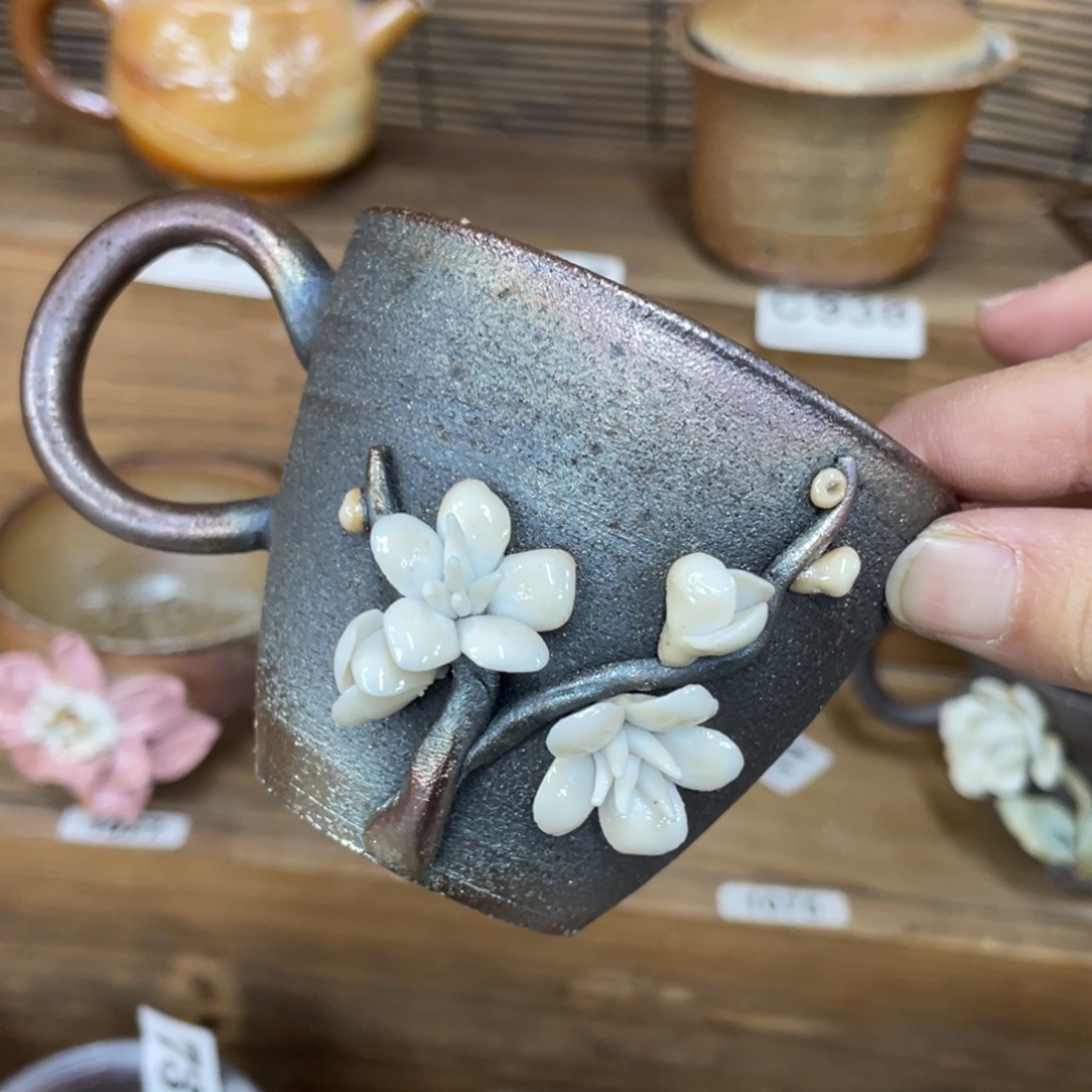 李***风陶纯手工柴烧茶壶茶具瑕瑕