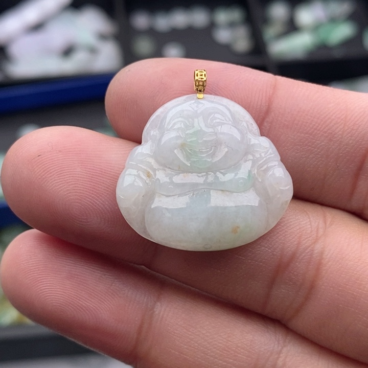 翡翠吊坠(不含链)未镶嵌周****鱼