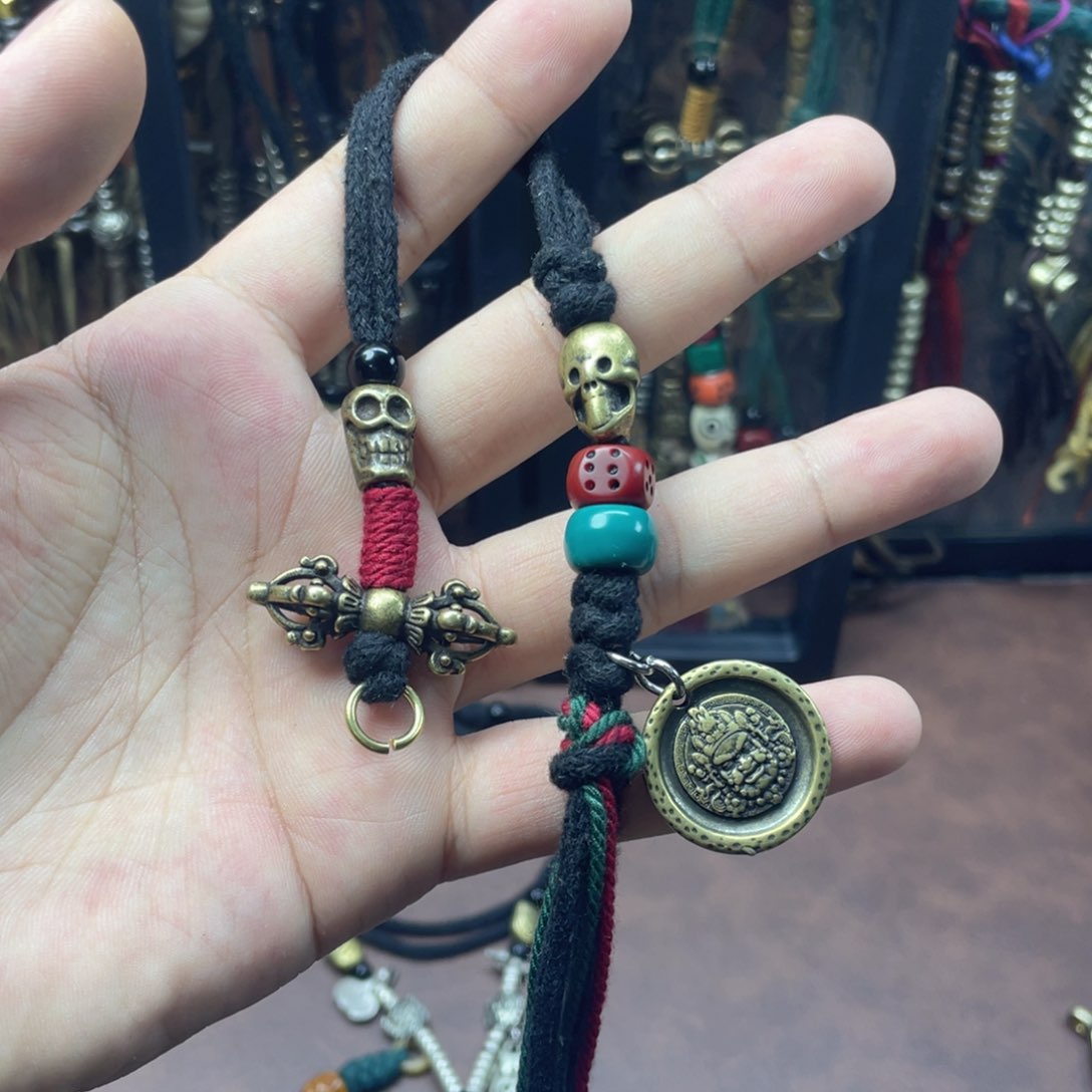 九宫腰挂挂绳一个黄铜