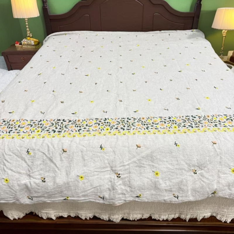 200*230雨露麻重工刺绣非遗四季被