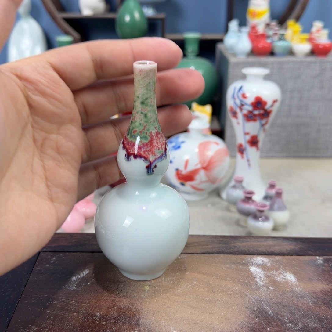 陶瓷手工小花器摆件