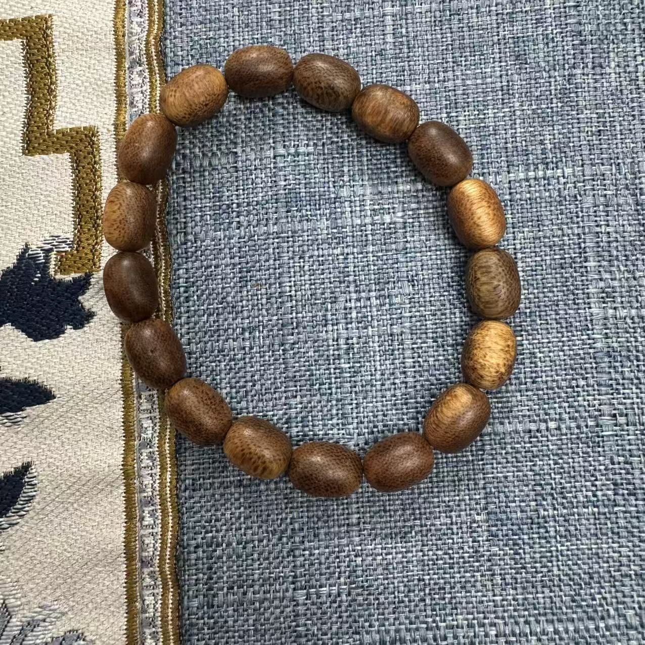 沉香4   乌身圆叶手串-多样性发货-ZJMMCX31