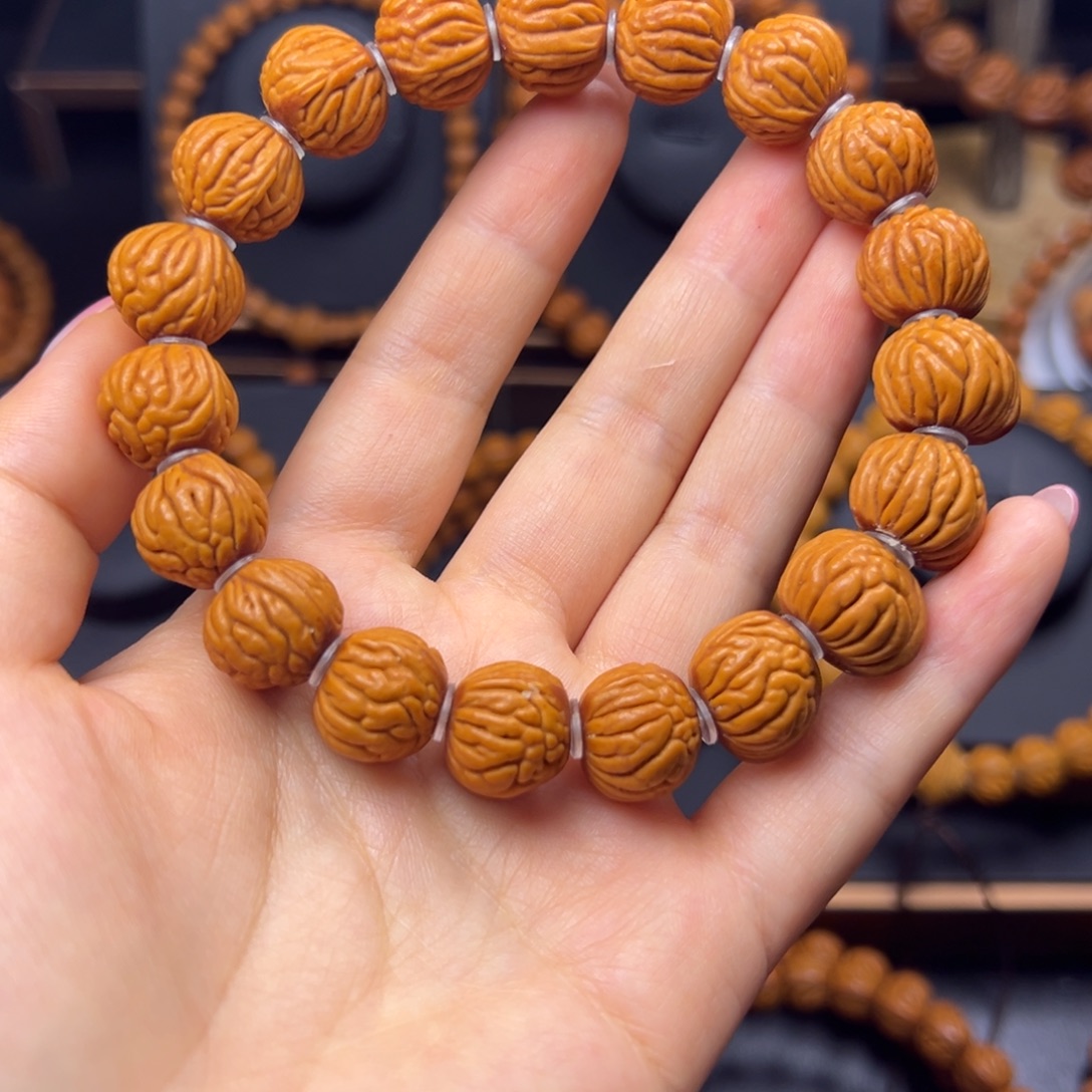 桃核手串柳叶15手串