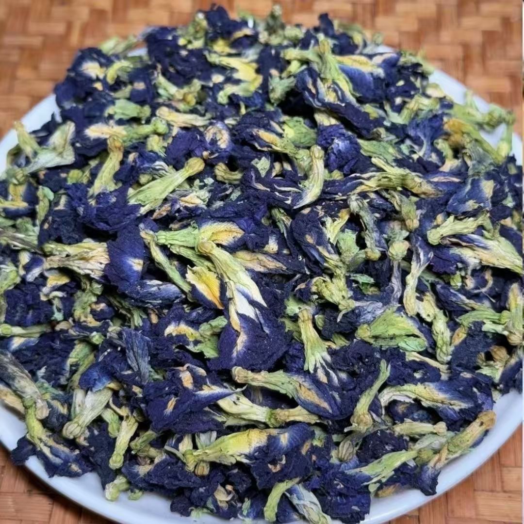 云南梅里雪山高海拔野生蓝蝴蝶蓝莲花本草益生茶核心产区-