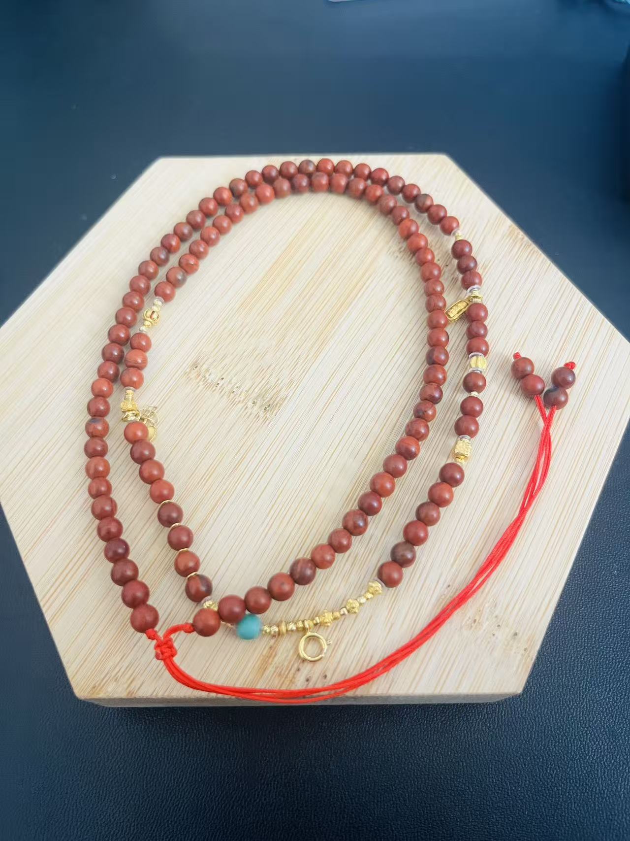 四川天然包浆南红项链