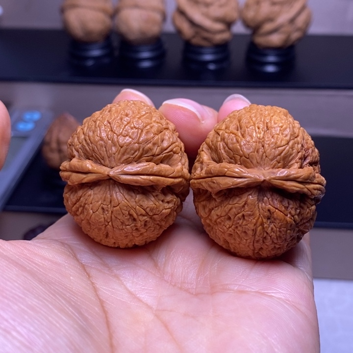 K***r把件文玩核桃将军膀56