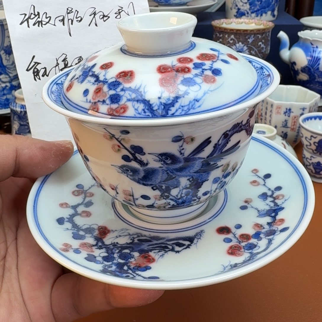 杯子景德全手工手绘陶瓷