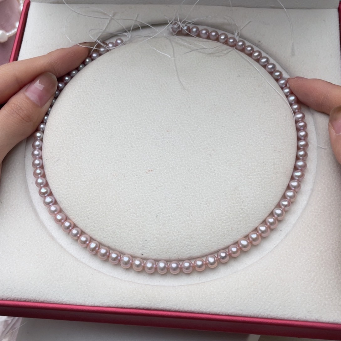 淡水珍珠项链银S925镶嵌I****苏6-7