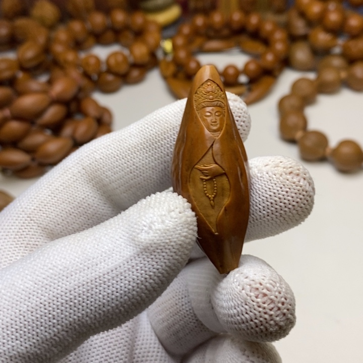 手串/手链橄榄核橄榄核雕刻包衣观音