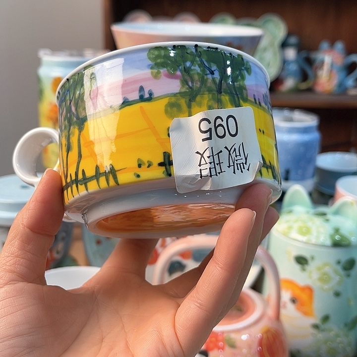 陶景德镇釉下手绘陶瓷 