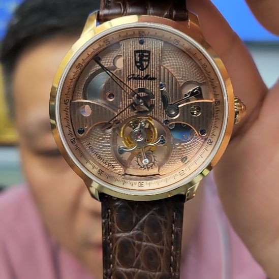 鳄鱼皮不锈钢机械机芯