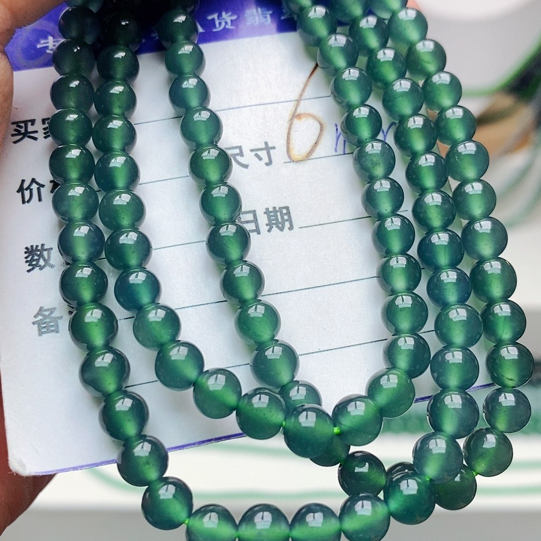 未镶嵌手串翡翠翡翠