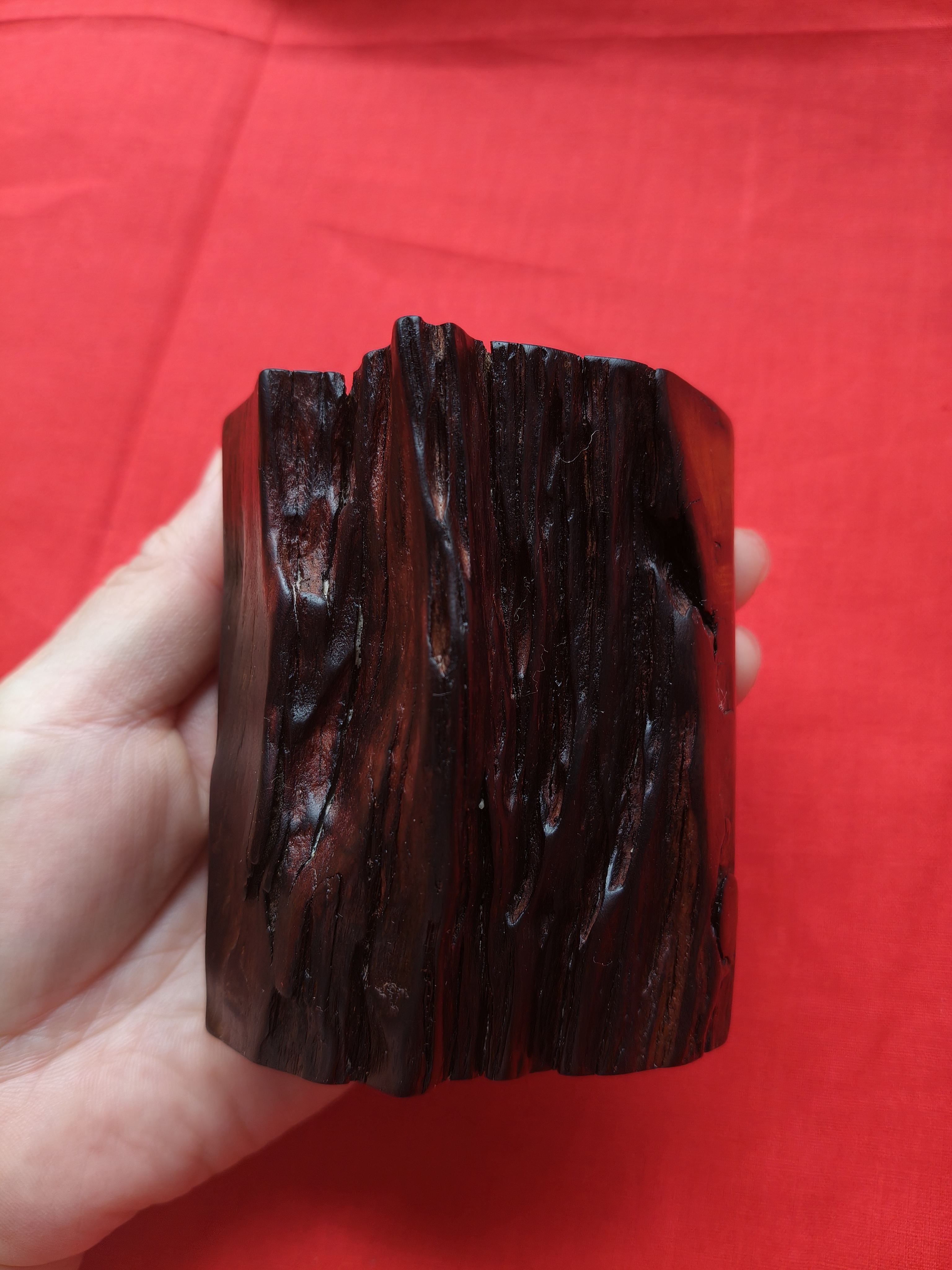 雷击枣木 雷击玉化雪料 摆件 以直播间截图为准 