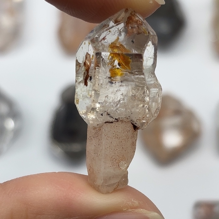 水晶未镶嵌颈饰巴基斯坦油胆闪灵钻34mm