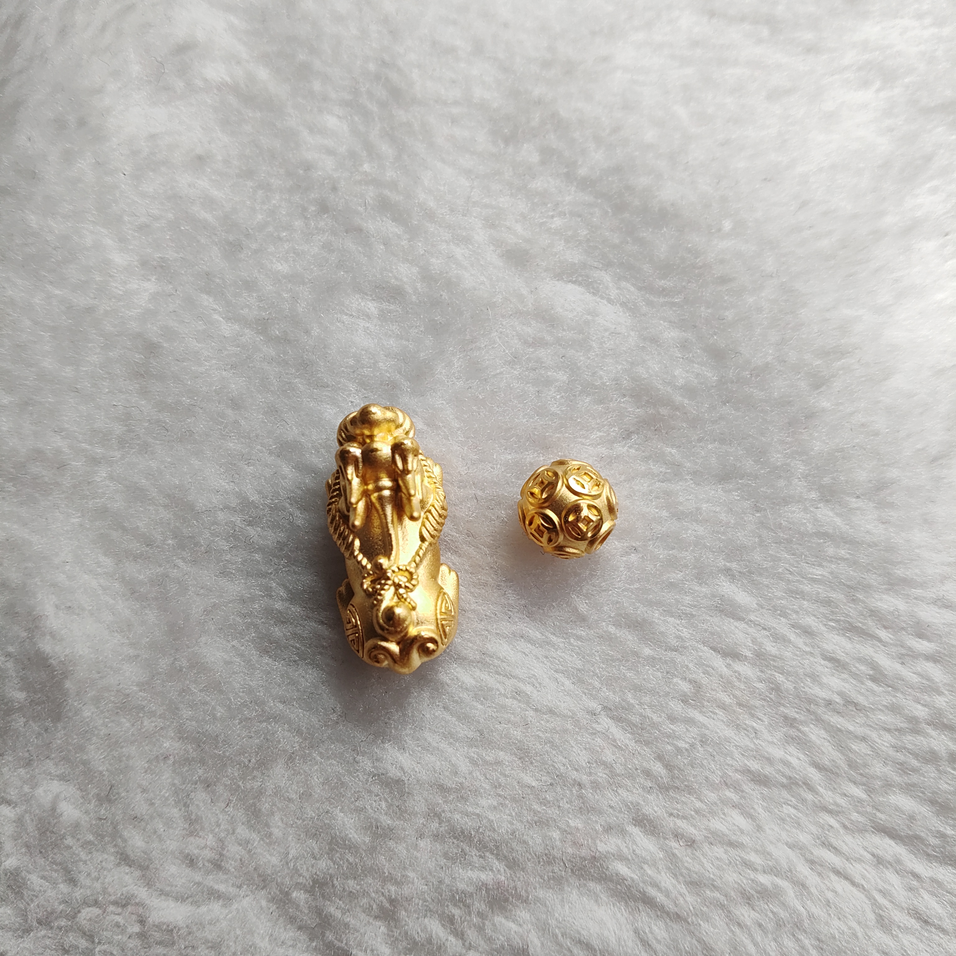 金元宝足金999貔貅珠子首饰