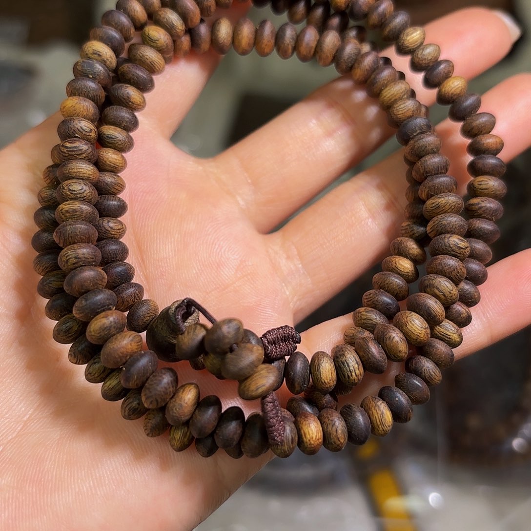 沉香手串奇楠沉香06算盘珠13克➕