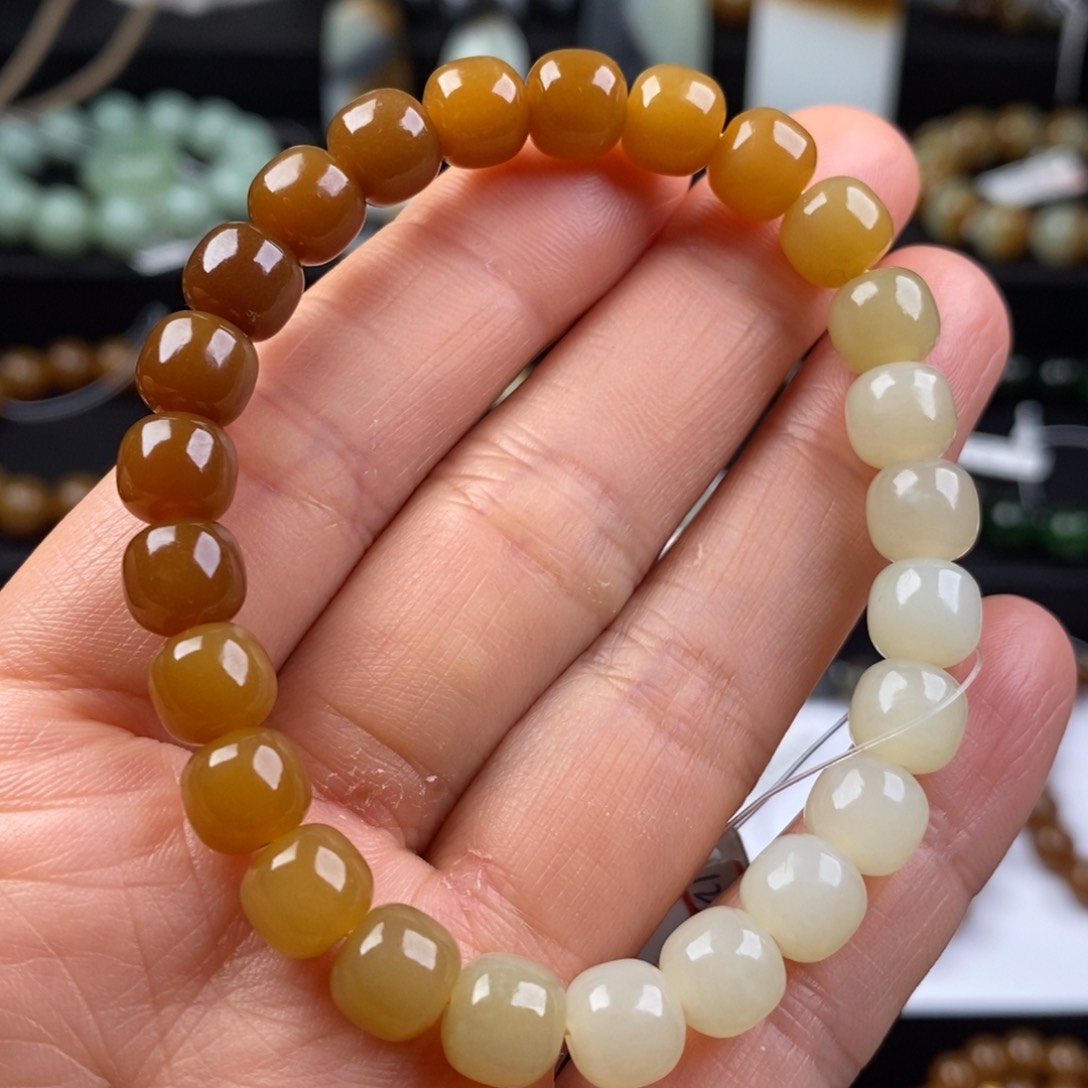 和田玉手串未镶嵌