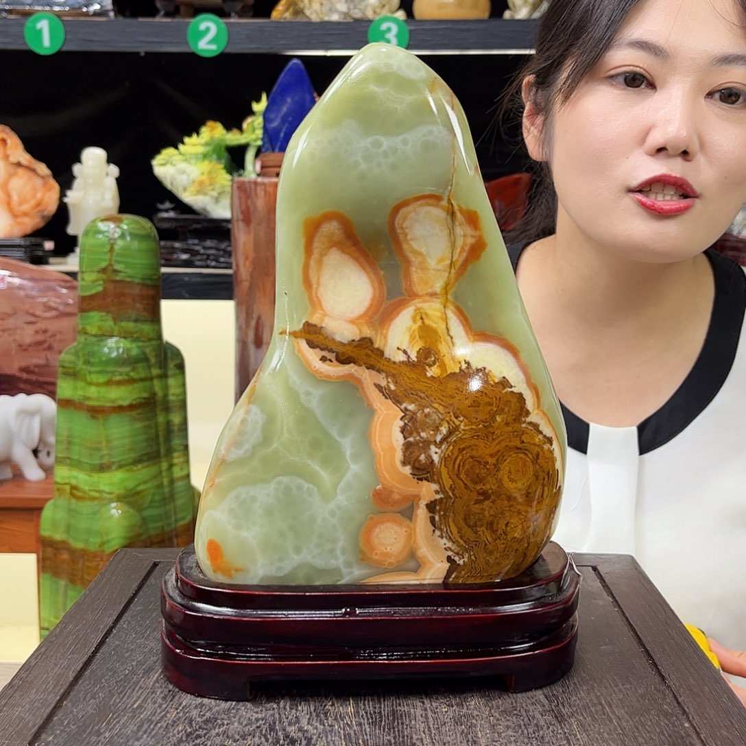 感***好玉玉石家居摆件装饰