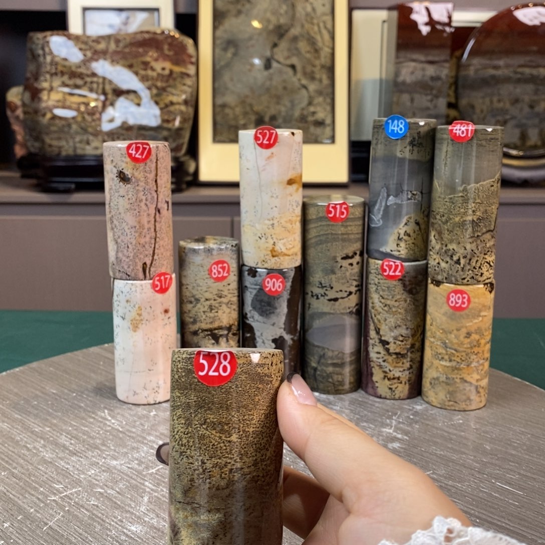 石材广西国画石草花石