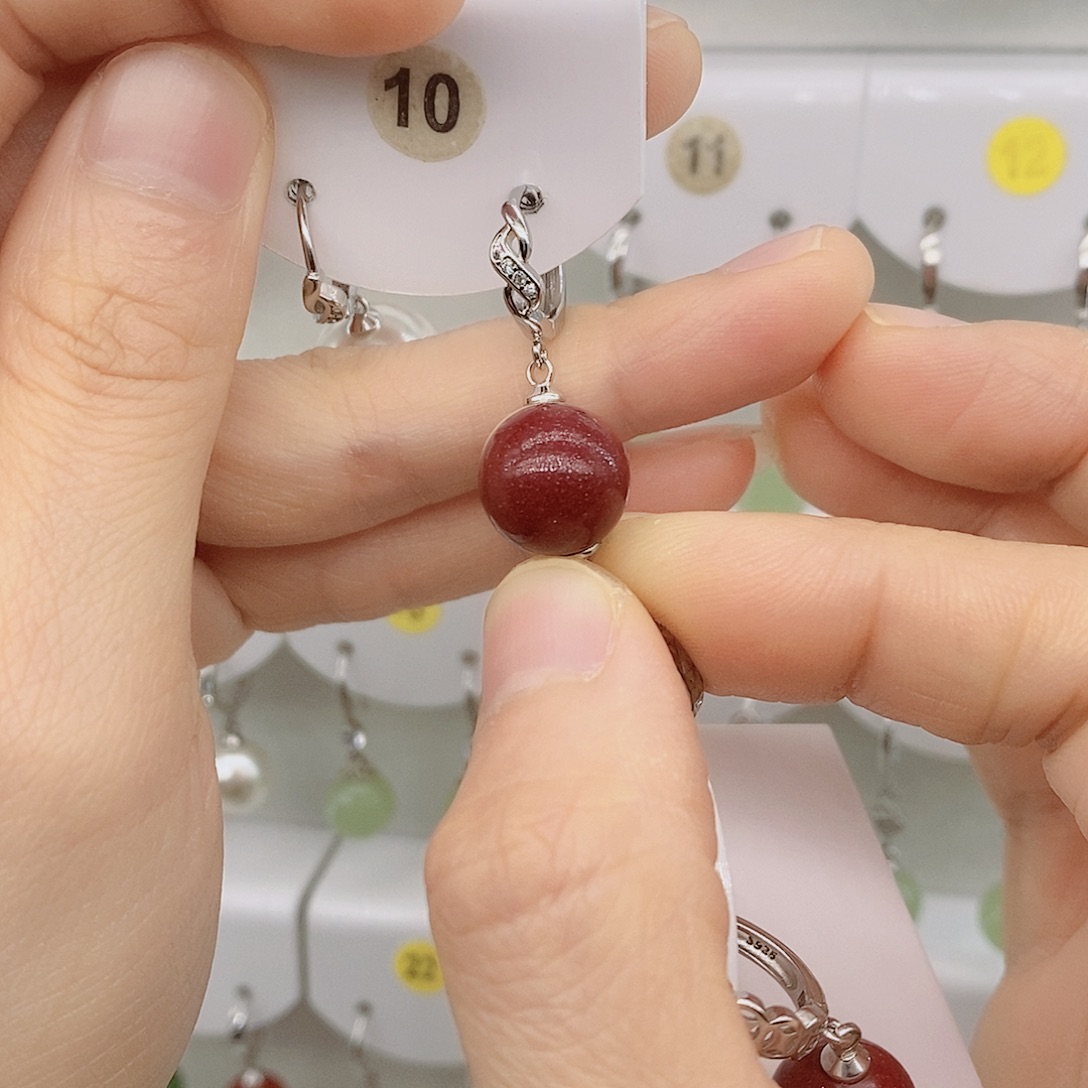 925银12毫米紫砂珠